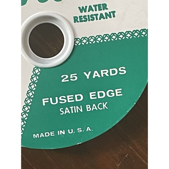 Seville Cranberry Red Flocked Velvet Ribbon 25 Yards Fused Edge Satin Back - Picture 3 of 6